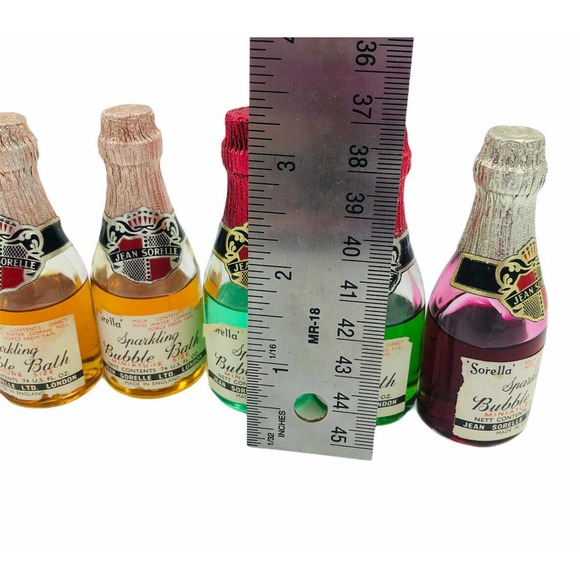 JEAN SORELLA bubble bath set 6 bottles vintage - Picture 4 of 8